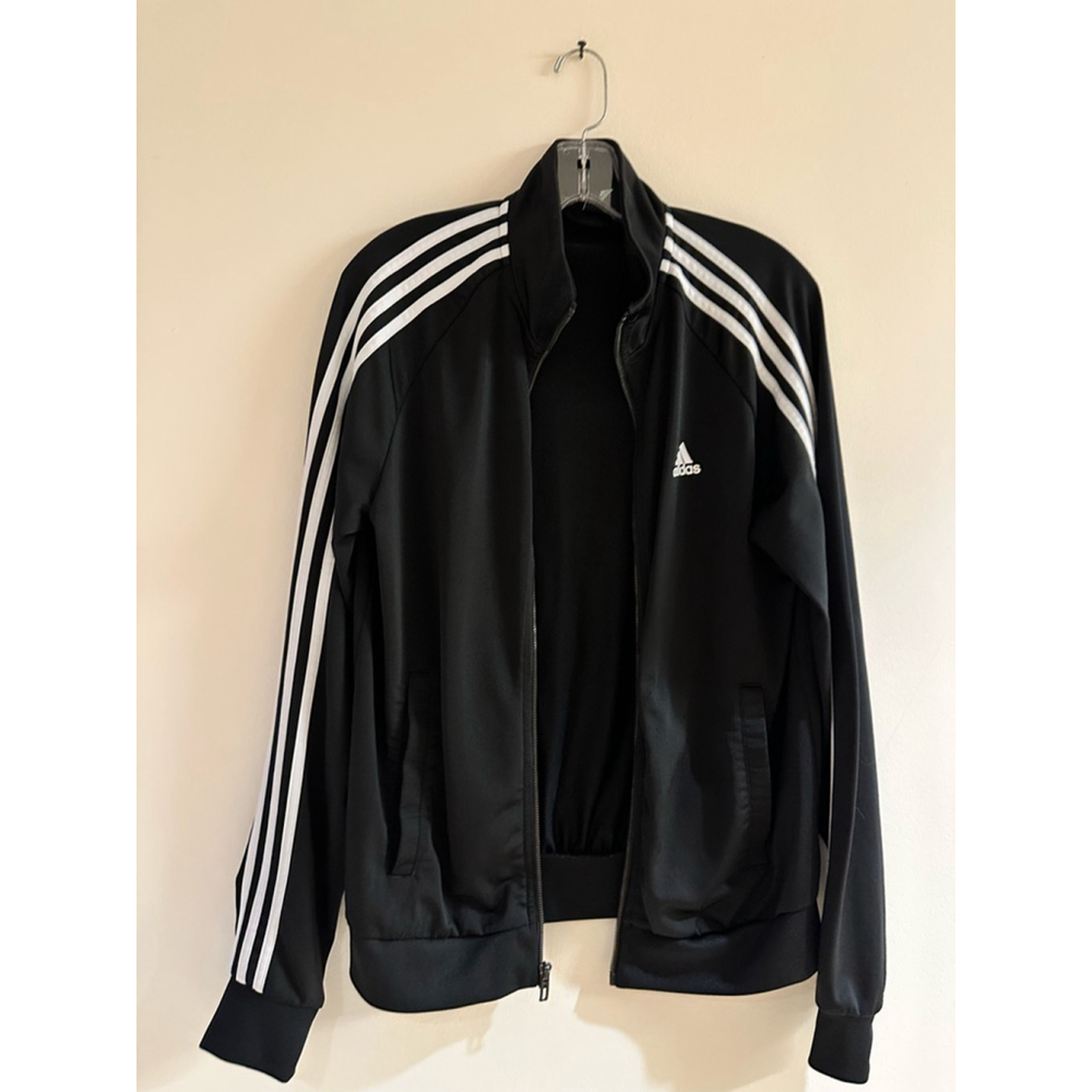 Adidas black sports jacket size S